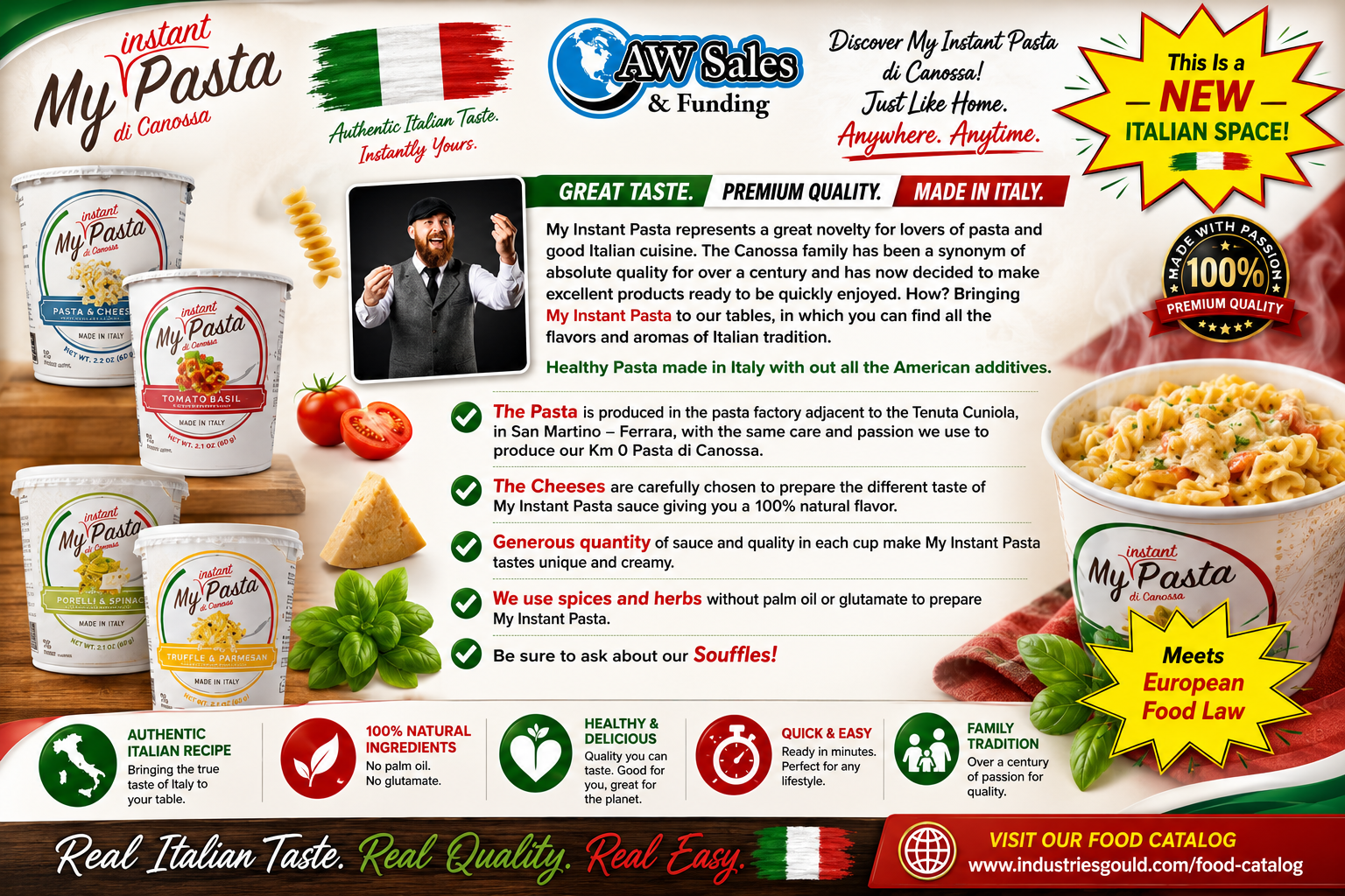 My Instant Pasta di Canossa — Authentic Italian Taste