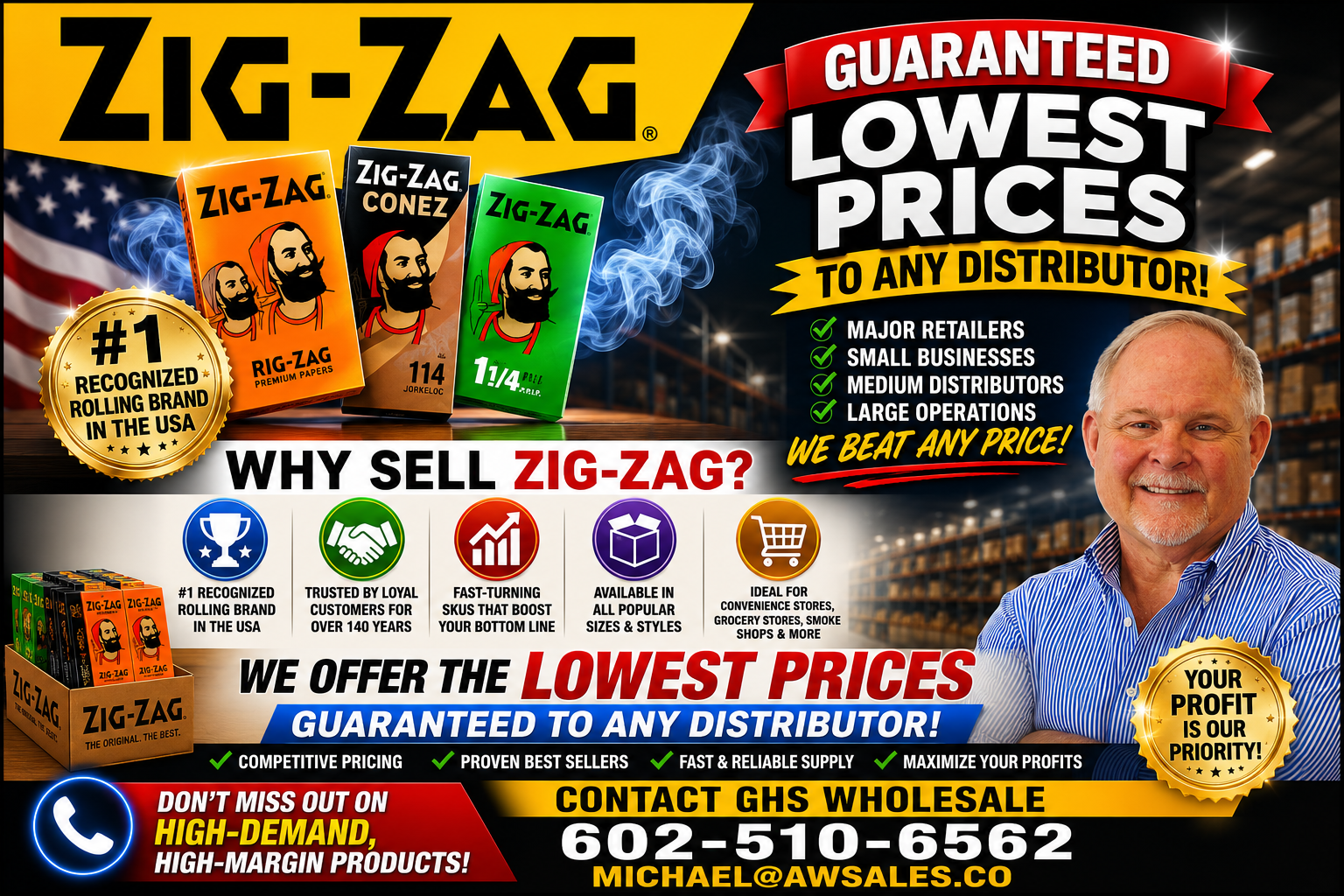 Zig-Zag Wholesale Distributor